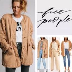 Like New FREE PEOPLE IVY'S Reversible Faux Shearling Jacket
